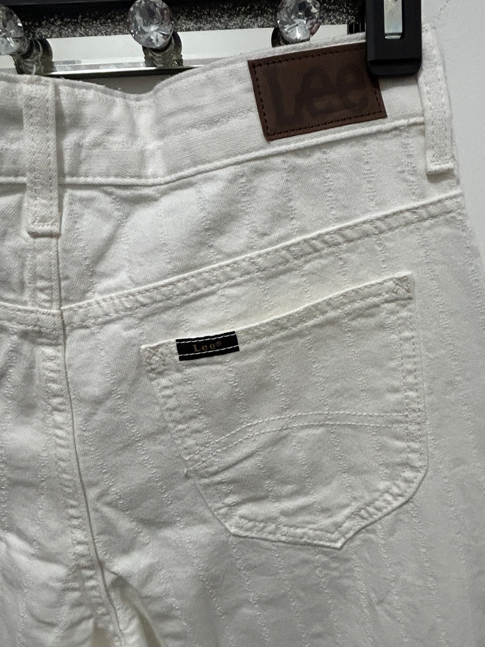 Lee Heritage White Straight Leg Mid Rise Jeans Size 2 NWT 100% Cotton - Picture 8 of 10